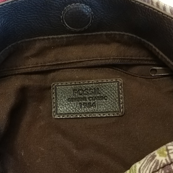 Fossil Floral Canvas Shoulder Bag - Picture 6 of 8